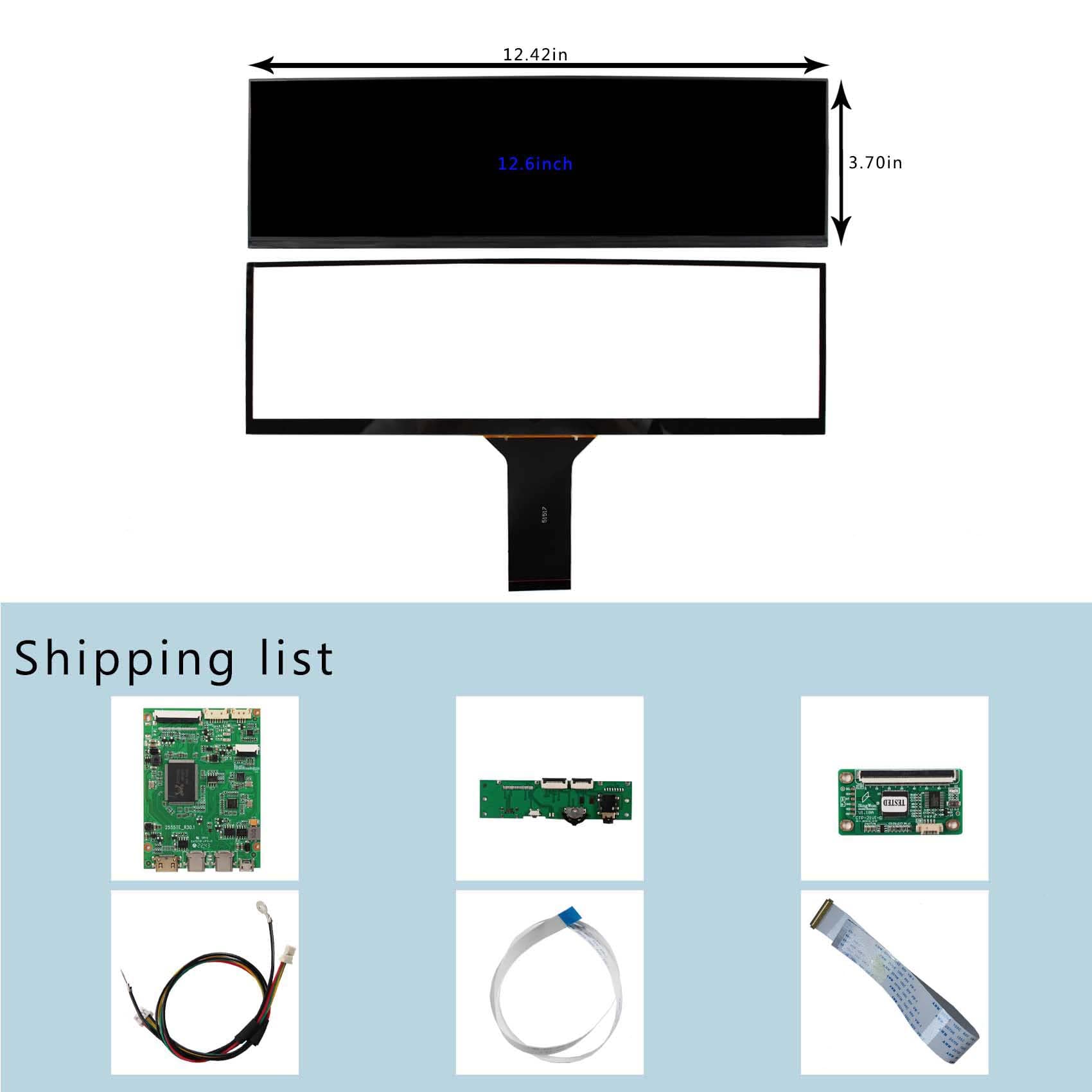 Amazon.com: VSDISPLAY 12.6 Inch Touchscreen LCD Kit IPS Monitor